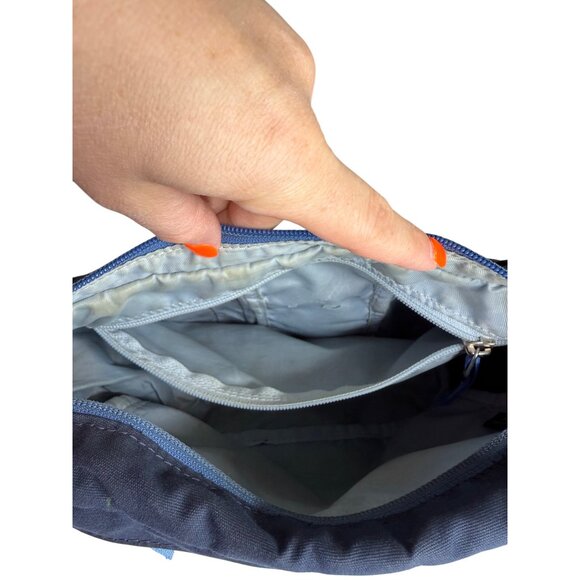 Osprey Flap Jill Shoulder Bag Crossbody Navy Blue With Adjustable Strap - Picture 5 of 8